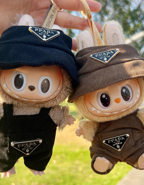 Load image into Gallery viewer, New Corduroy for Labubu Doll Clothing Set Hat 17Cm Clothes Shoes Doll DIY Accessories Training Sitting Party Games Toys Gifts
