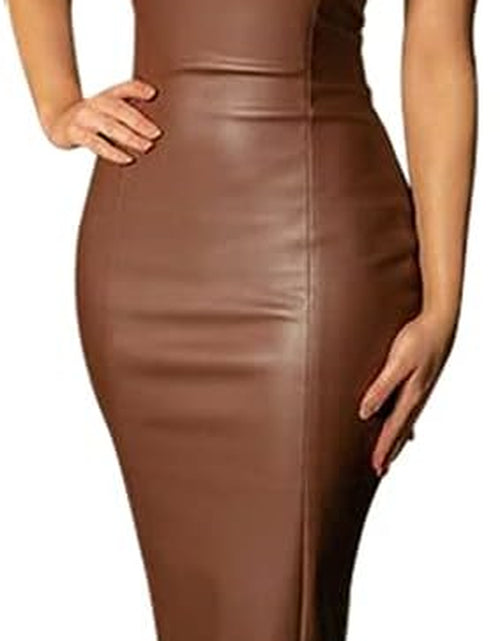 Load image into Gallery viewer, Women Strapless Tube Top Midi Dress off Shoulder Bodycon Party Dress
