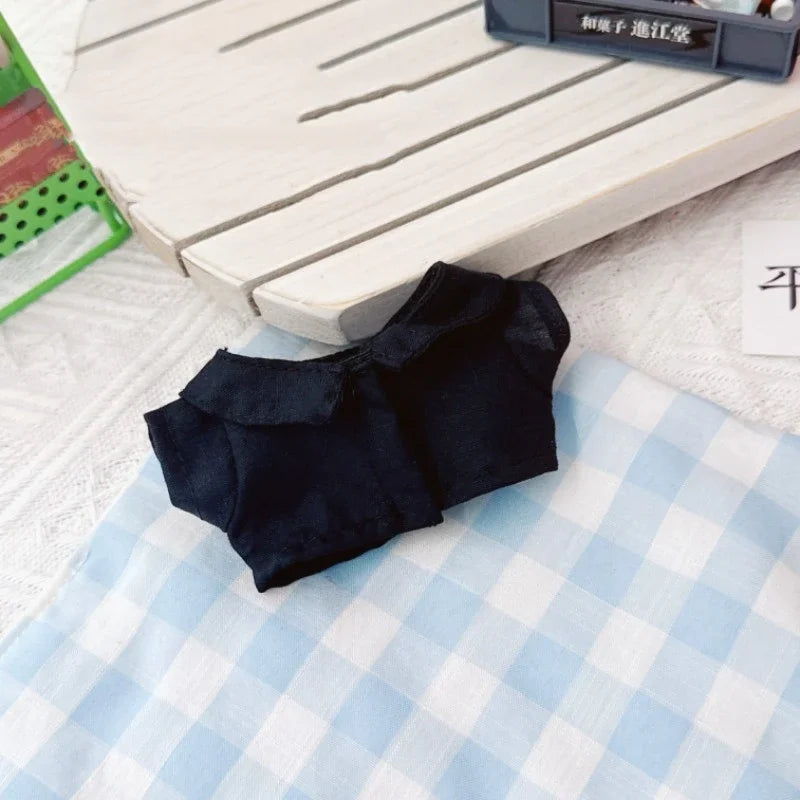 New Corduroy for Labubu Doll Clothing Set Hat 17Cm Clothes Shoes Doll DIY Accessories Training Sitting Party Games Toys Gifts