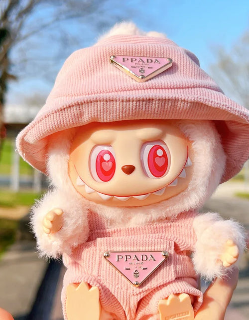 Load image into Gallery viewer, New Corduroy for Labubu Doll Clothing Set Hat 17Cm Clothes Shoes Doll DIY Accessories Training Sitting Party Games Toys Gifts
