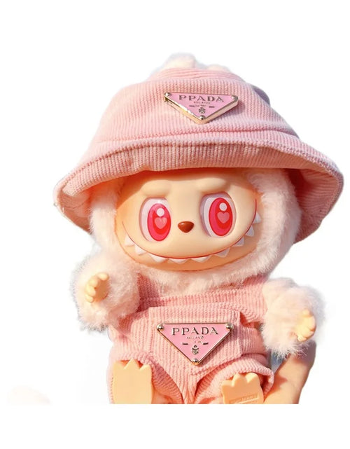 Load image into Gallery viewer, New Corduroy for Labubu Doll Clothing Set Hat 17Cm Clothes Shoes Doll DIY Accessories Training Sitting Party Games Toys Gifts
