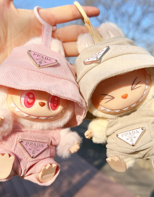 Load image into Gallery viewer, New Corduroy for Labubu Doll Clothing Set Hat 17Cm Clothes Shoes Doll DIY Accessories Training Sitting Party Games Toys Gifts
