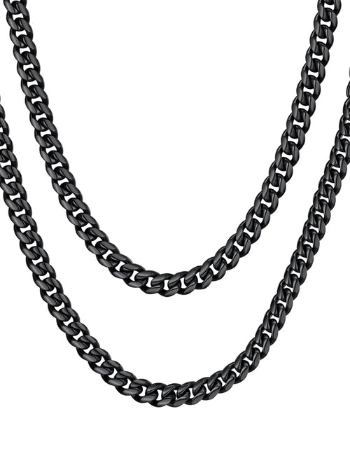 Load image into Gallery viewer, Mens Necklace Chains Stainless Steel Cuban Chain Necklace 24 Inch Jewelry Mens Gifts for Dad
