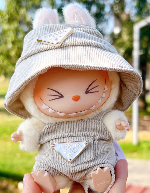 Load image into Gallery viewer, New Corduroy for Labubu Doll Clothing Set Hat 17Cm Clothes Shoes Doll DIY Accessories Training Sitting Party Games Toys Gifts
