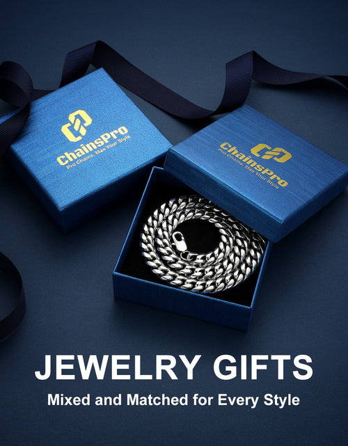 Load image into Gallery viewer, Mens Necklace Chains Stainless Steel Cuban Chain Necklace 24 Inch Jewelry Mens Gifts for Dad
